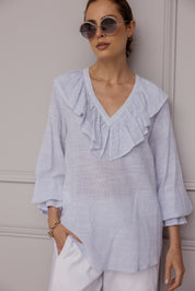 BILLY Blouse Blue Stripe