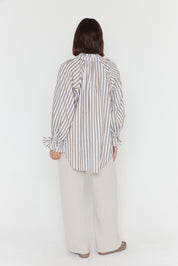 DANILL Blouse Taupe Stripe