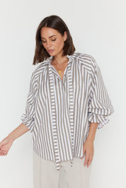DANILL Blouse Taupe Stripe