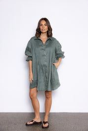 BERKEN Dress Dusty Green