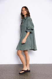 BERKEN Dress Dusty Green
