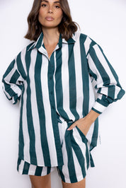 PLUTO Shirt Green Stripe