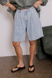 HARVEY Shorts Light Blue Wash Denim