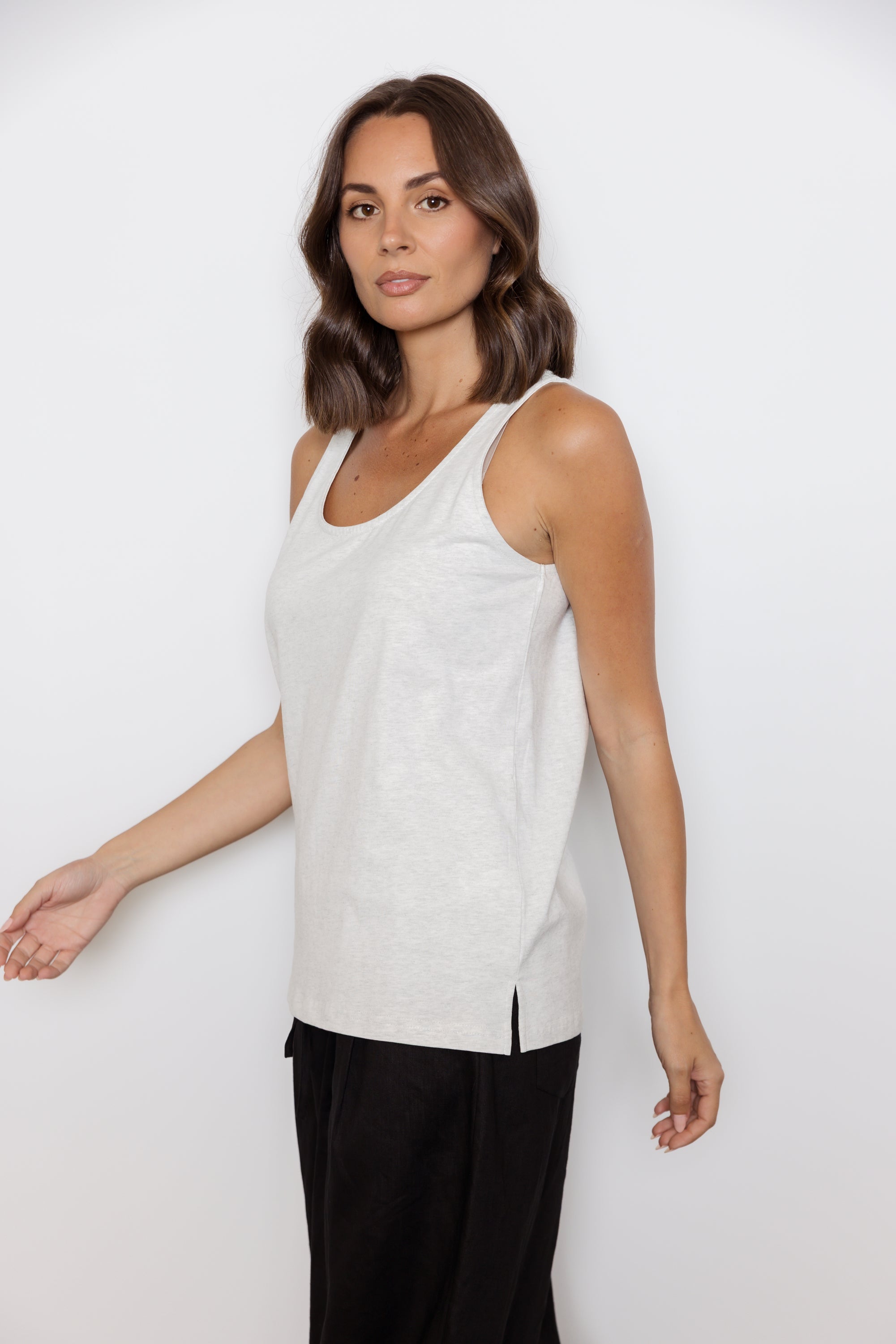 CAMSON Singlet Grey Marle