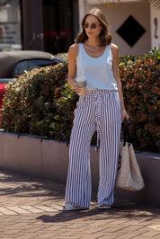 JOJO Pants Navy Stripe