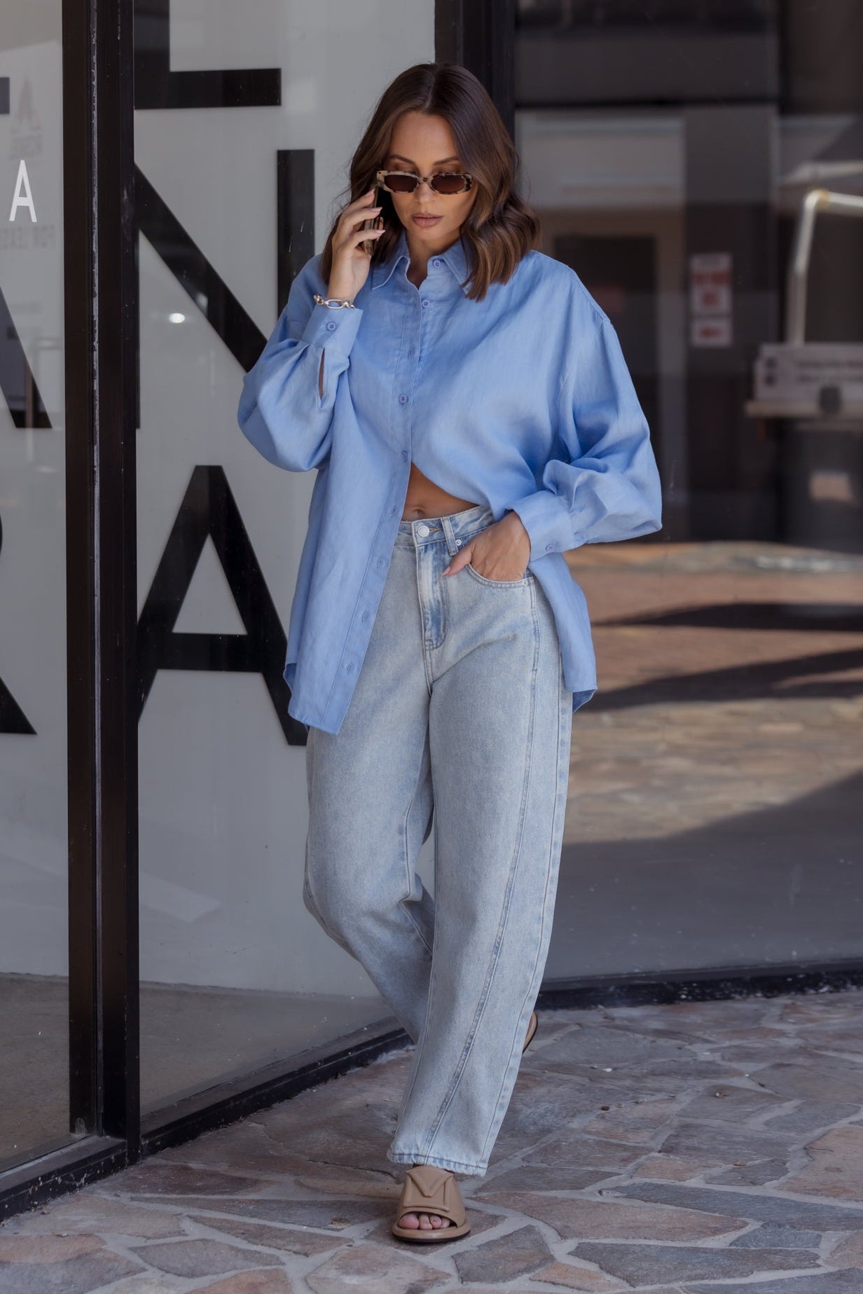 SALTY Jeans Light Blue Denim
