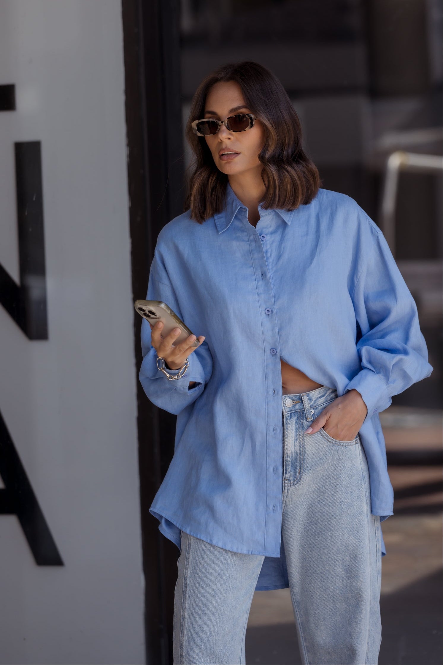 PLUTO Shirt Cornflour Blue