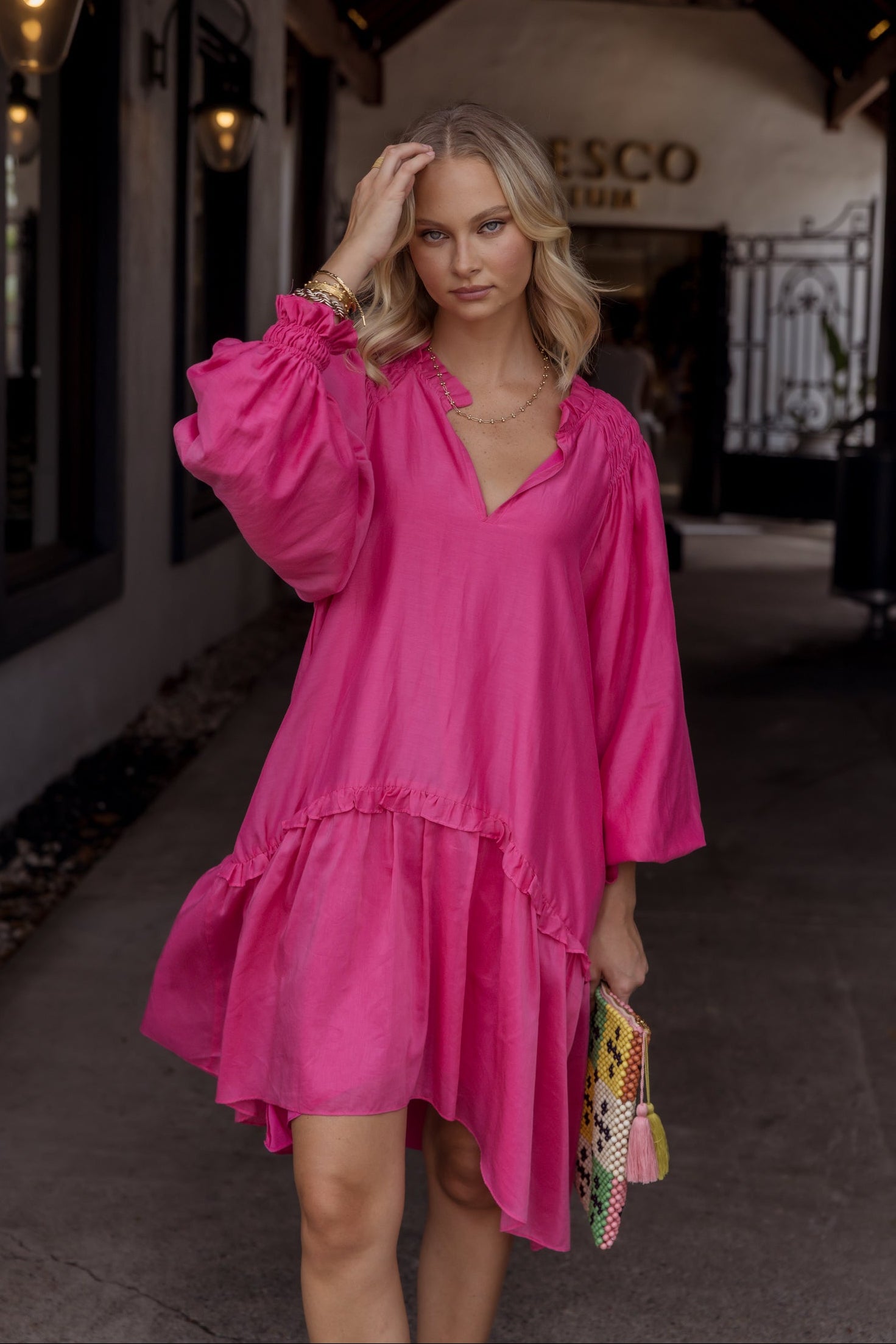 TOMMY Dress Hot Pink