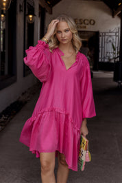 TOMMY Dress Hot Pink