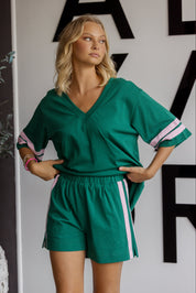 LIX Shorts Teal Green