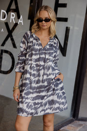 TOBIAS Dress Navy Blur