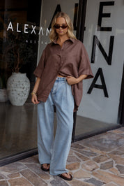 ROGUE Shirt Linen Chocolate