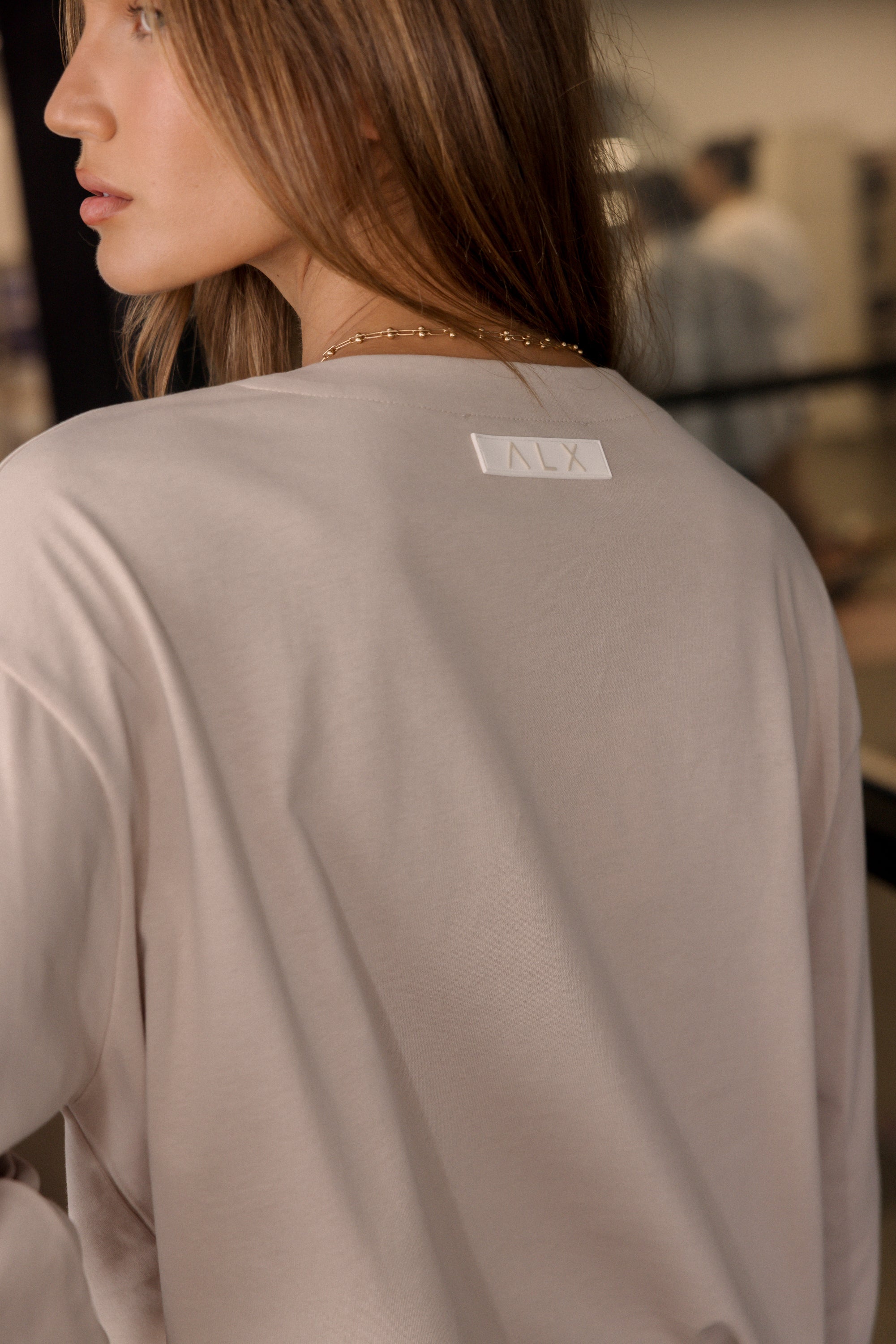 NIX V Long Sleeve Top Stone