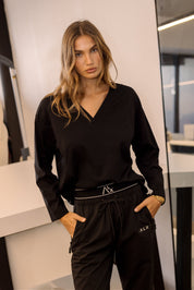 NIX V Long Sleeve Top Black