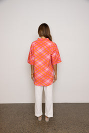 ROGUE Shirt Pink Blur Print