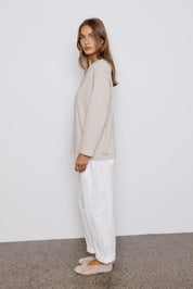 NIX V Long Sleeve Top Stone