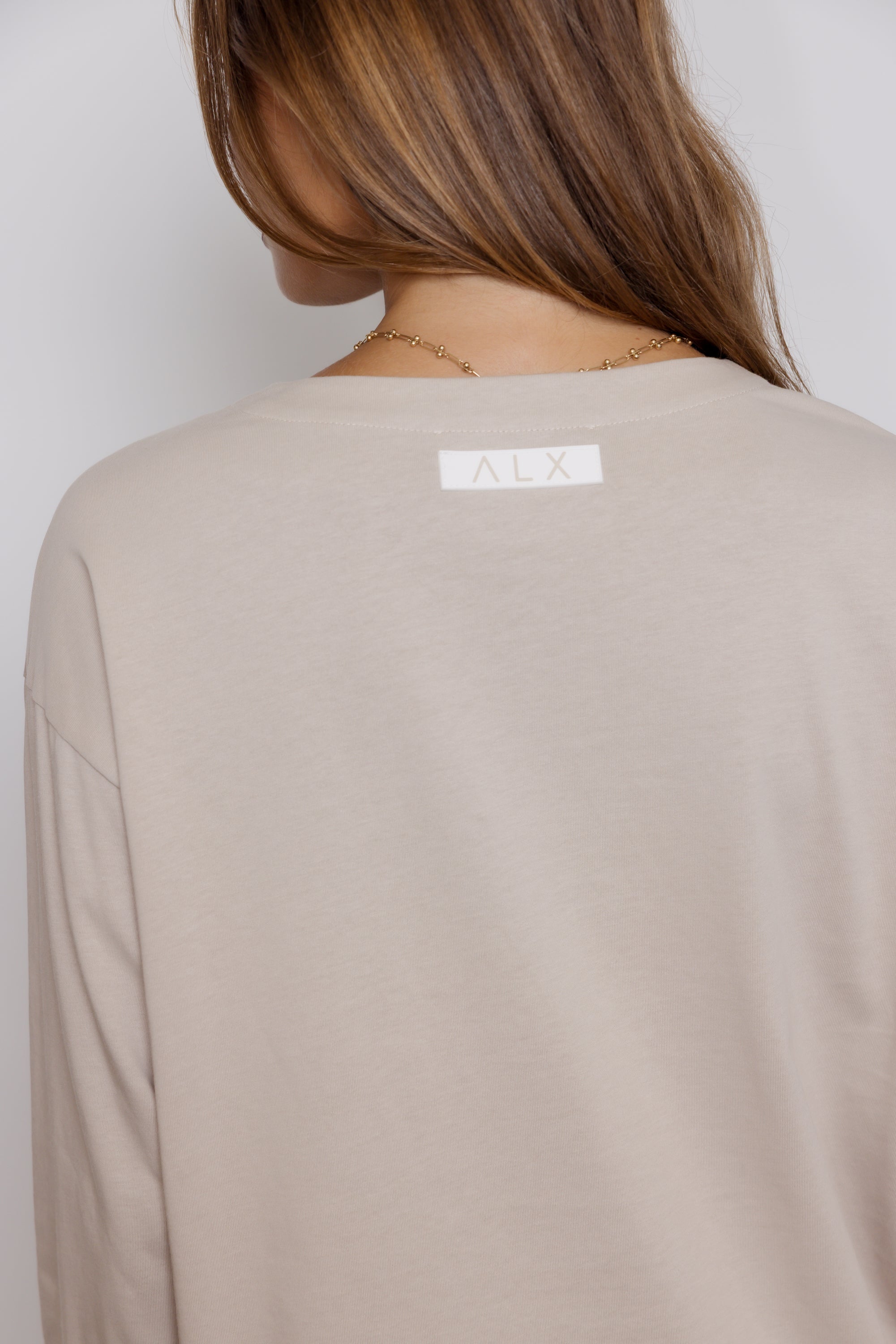 NIX V Long Sleeve Top Stone