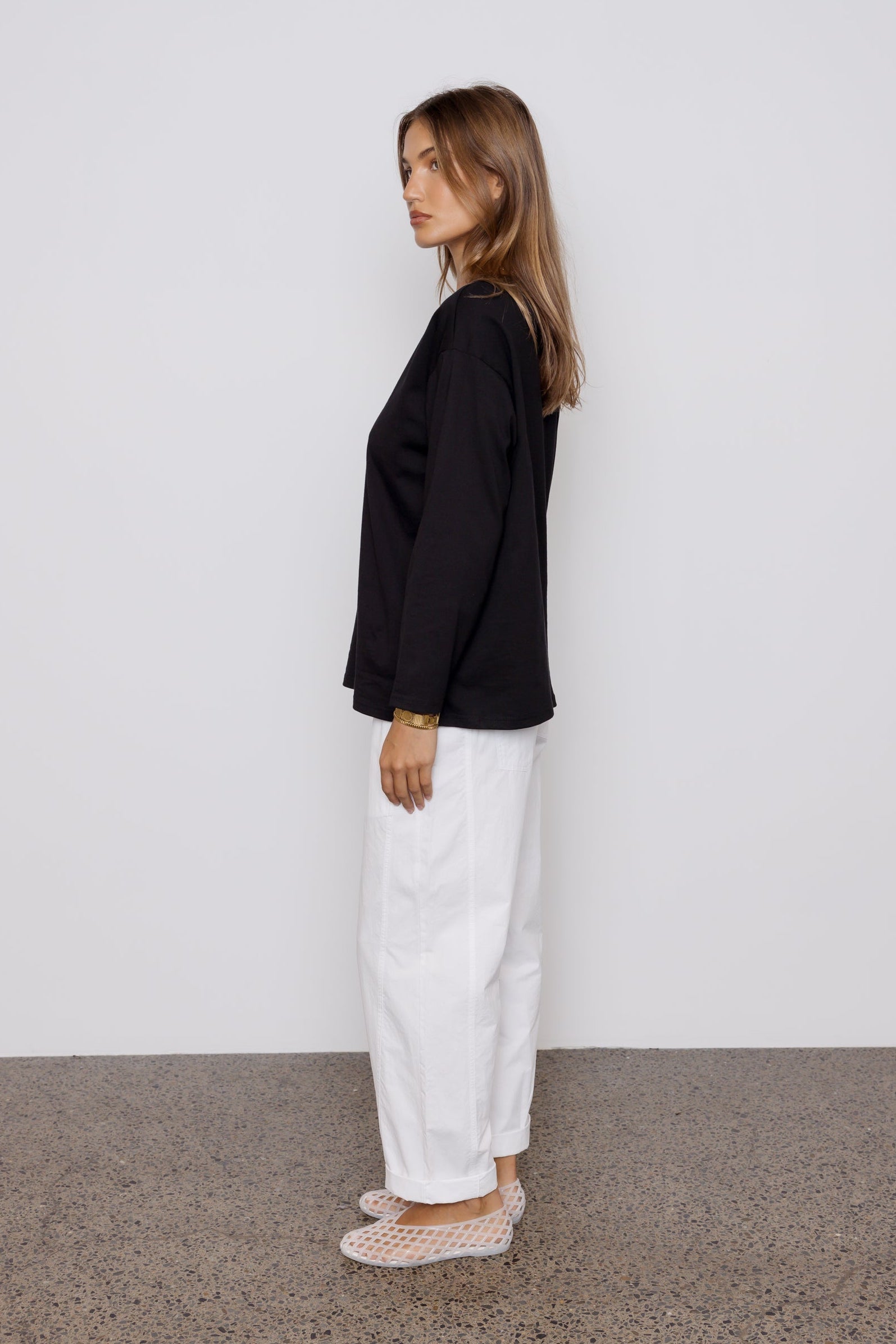 NIX V Long Sleeve Top Black