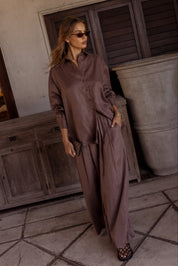 PLUTO Shirt Chocolate