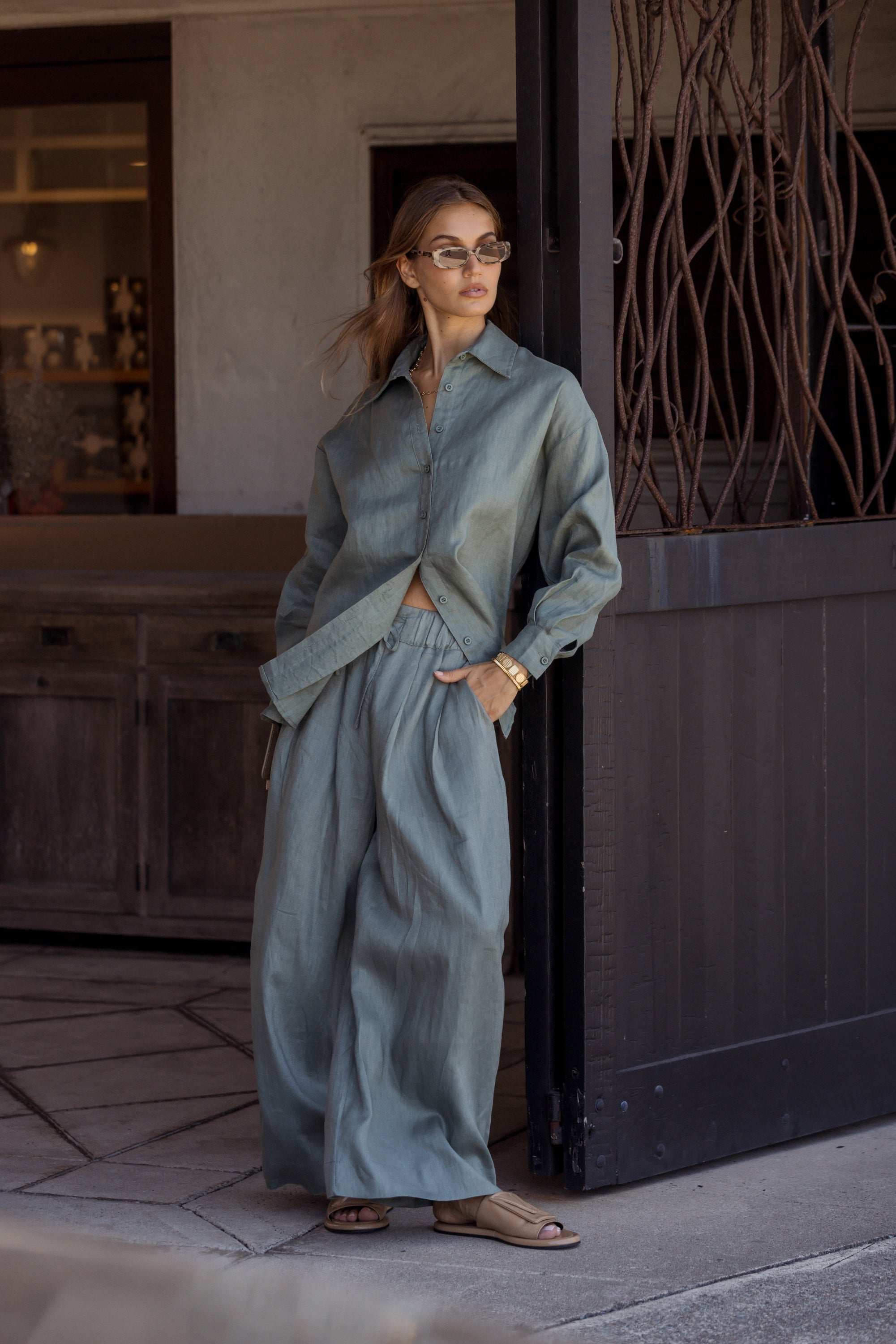 PLUTO Shirt Dusty Green