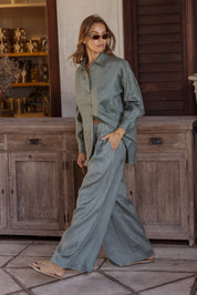 TERI Pants Dusty Green