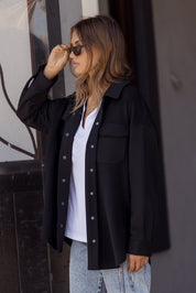 NELSIE Shacket Black