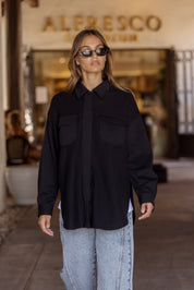 NELSIE Shacket Black