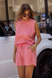 HIXA Shorts Acid Washed Coral