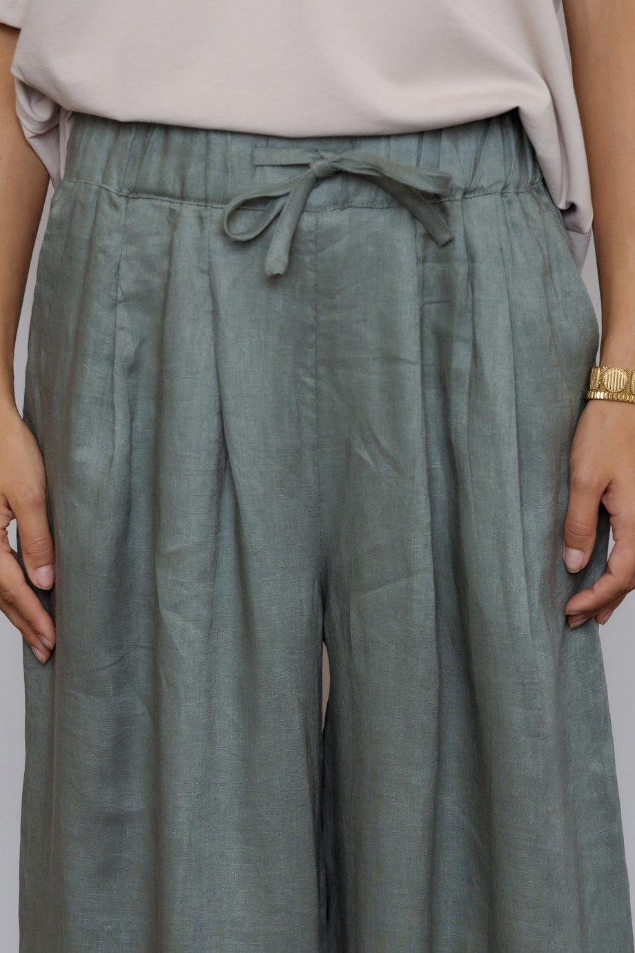 TERI Pants Dusty Green