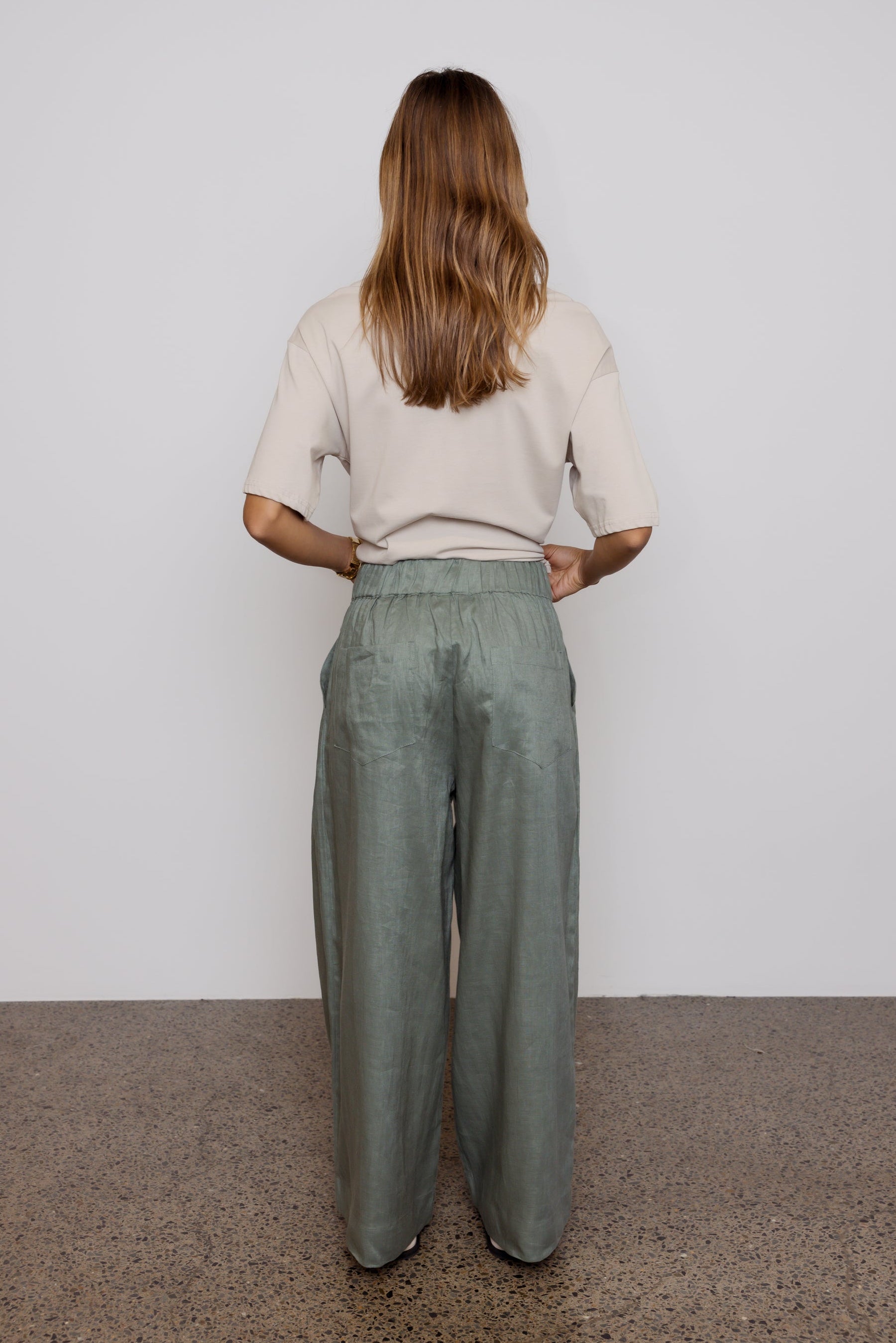 TERI Pants Dusty Green