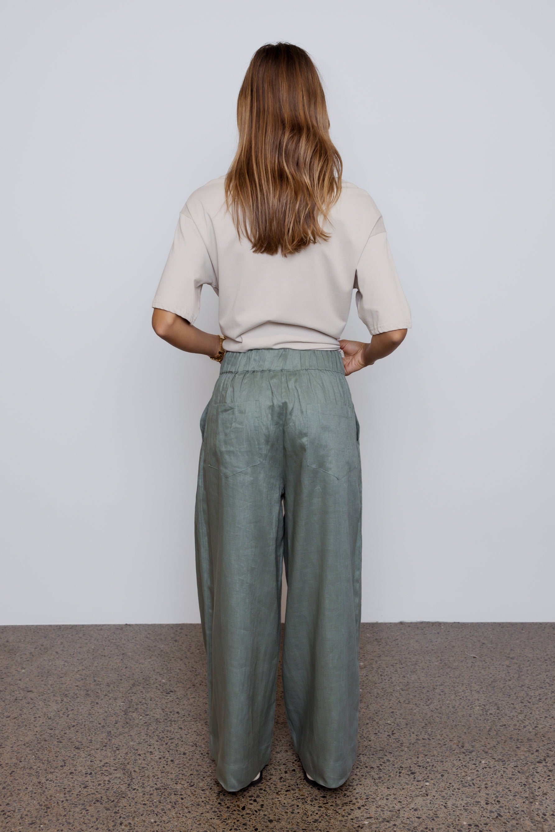 TERI Pants Dusty Green