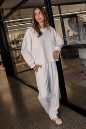 EMBY Long Sleeve Top White