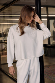 EMBY Long Sleeve Top White