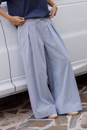TERI Pants Navy Stripe