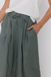 TERI Pants Dusty Green