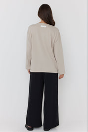 NIX V Long Sleeve Top Stone