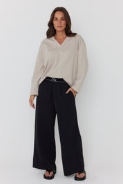 NIX V Long Sleeve Top Stone