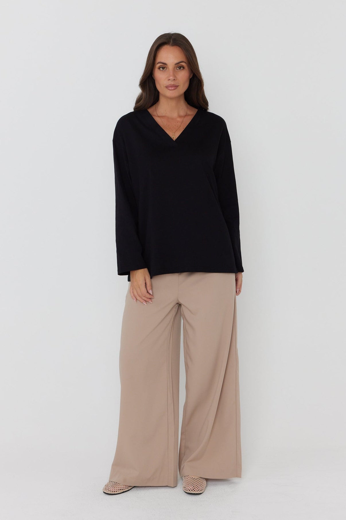 NIX V Long Sleeve Top Black