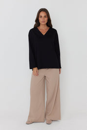 NIX V Long Sleeve Top Black