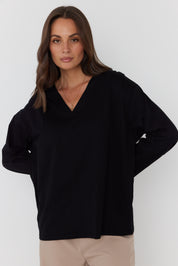 NIX V Long Sleeve Top Black