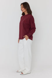 VIRE Jumper Red Wine