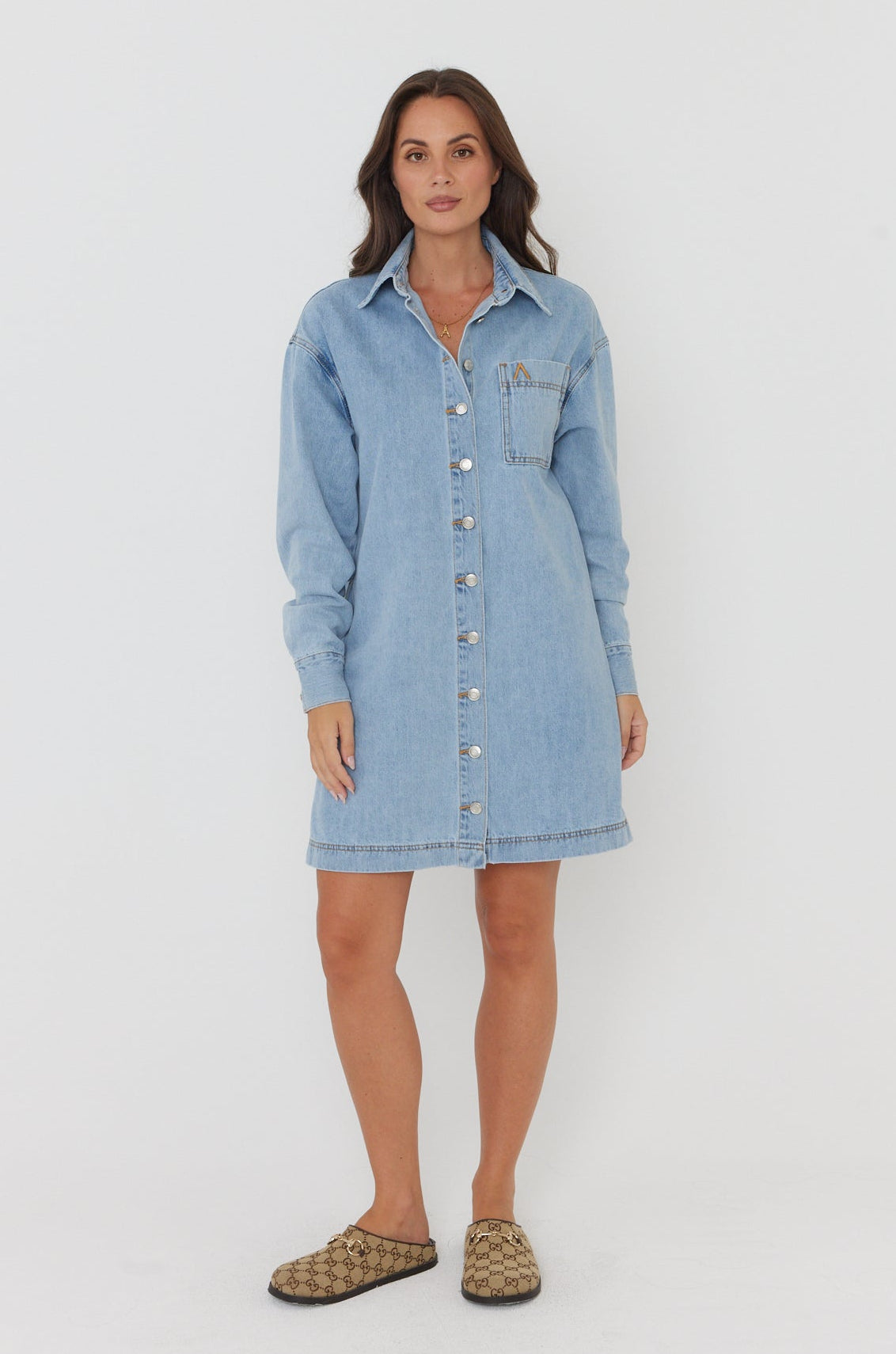 IGLUM Mini Dress Light Blue Wash