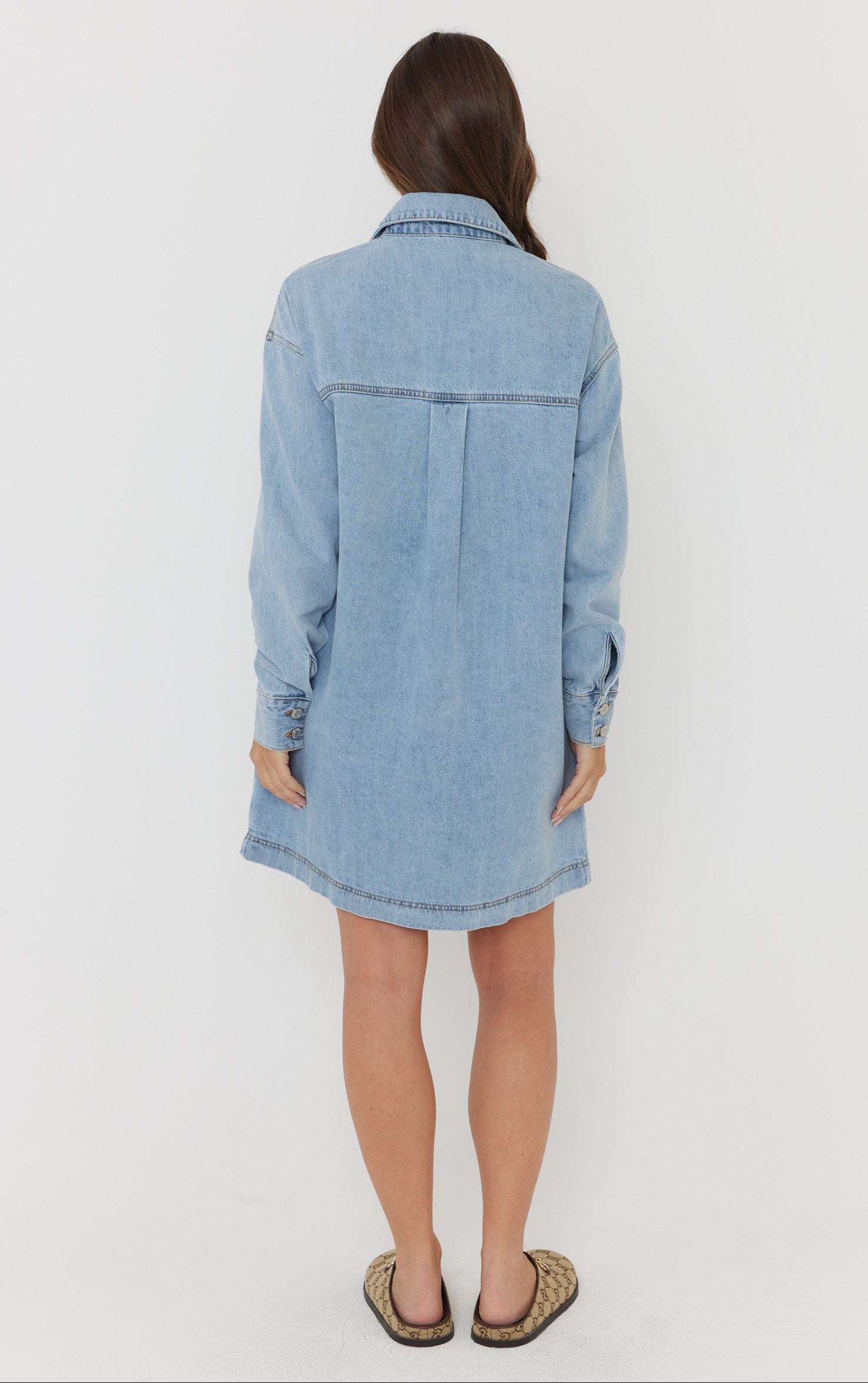 IGLUM Mini Dress Light Blue Wash