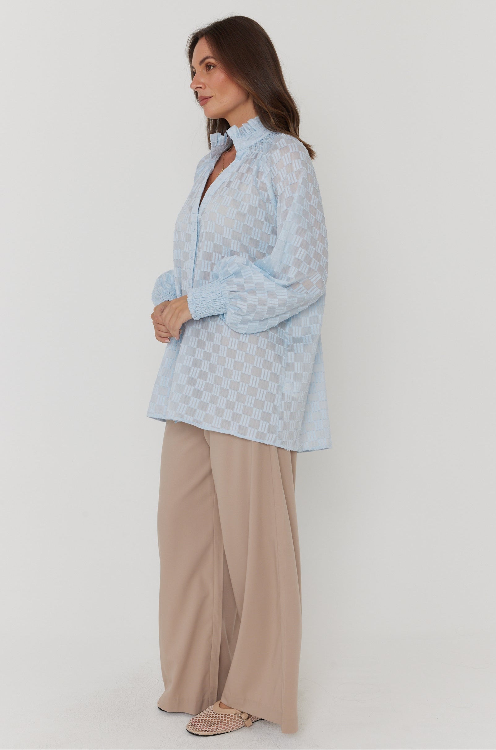 REAN Blouse Light Blue