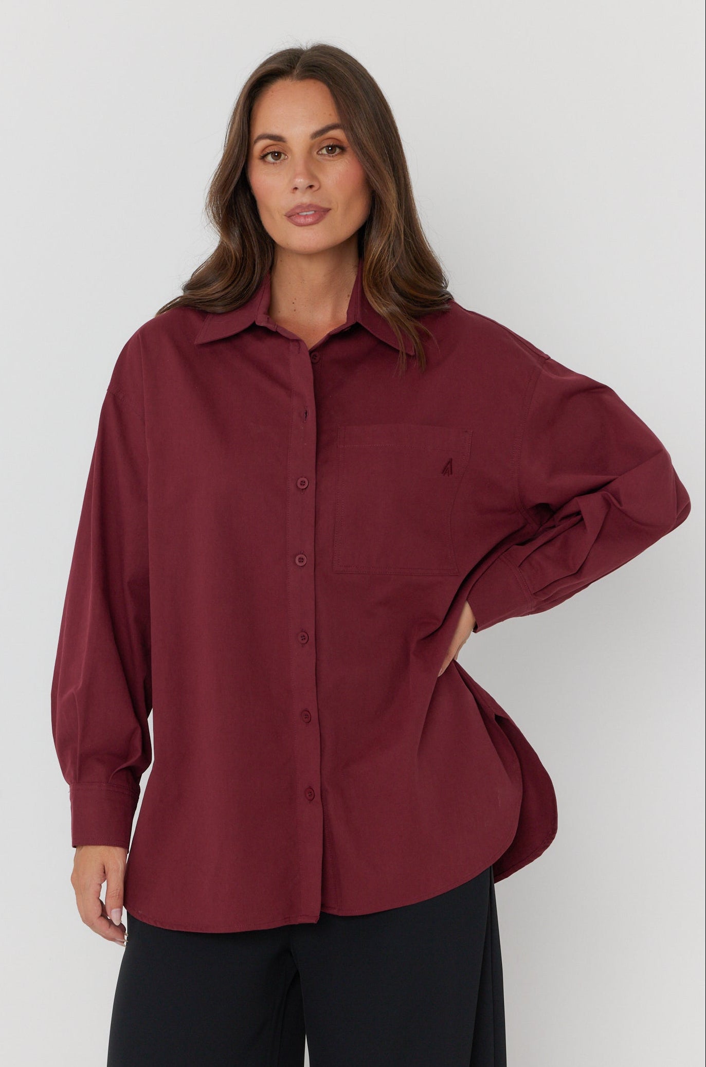 UNA Shirt Burgundy