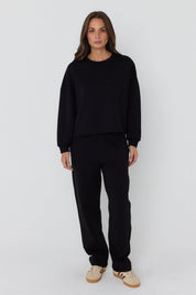 EMBY Long Sleeve Top Black