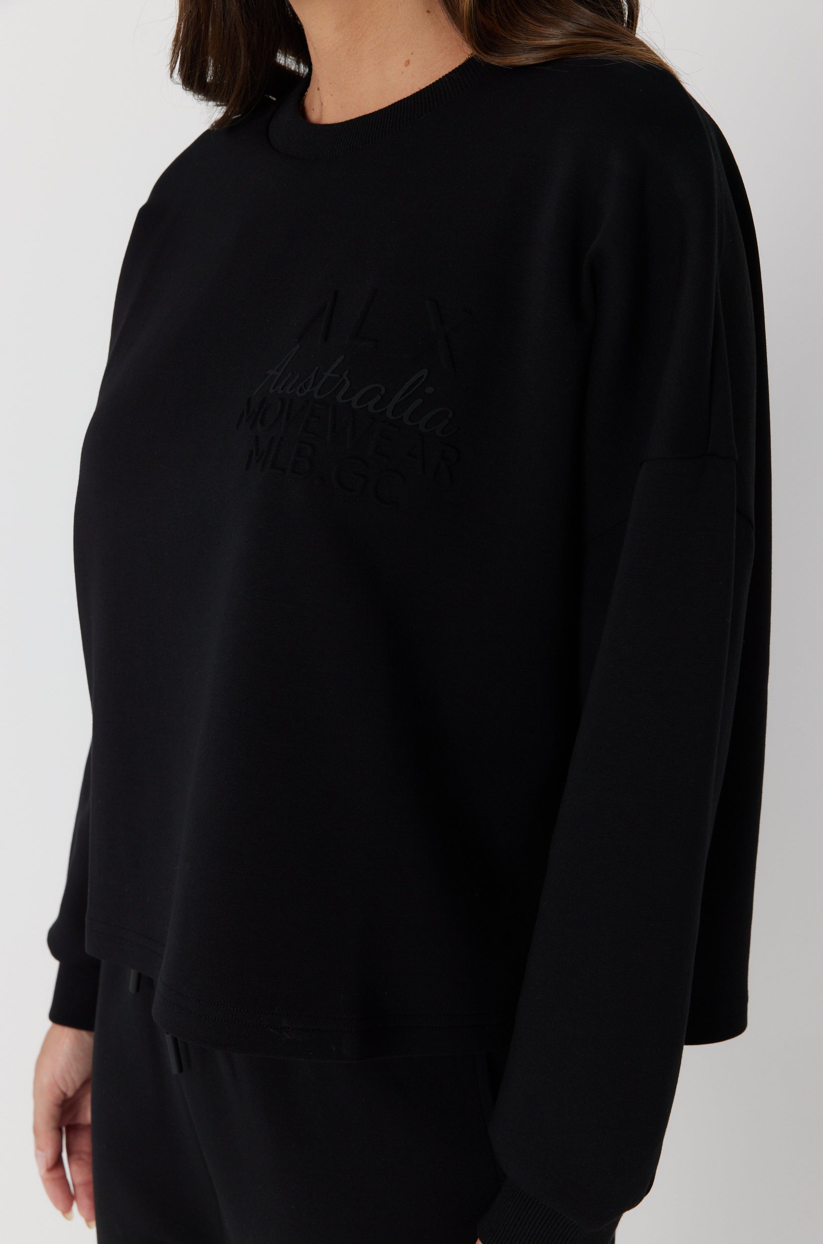 EMBY Long Sleeve Top Black