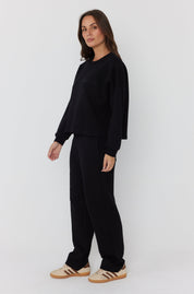 EMBY Long Sleeve Top Black