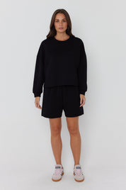 EMBY Long Sleeve Top Black