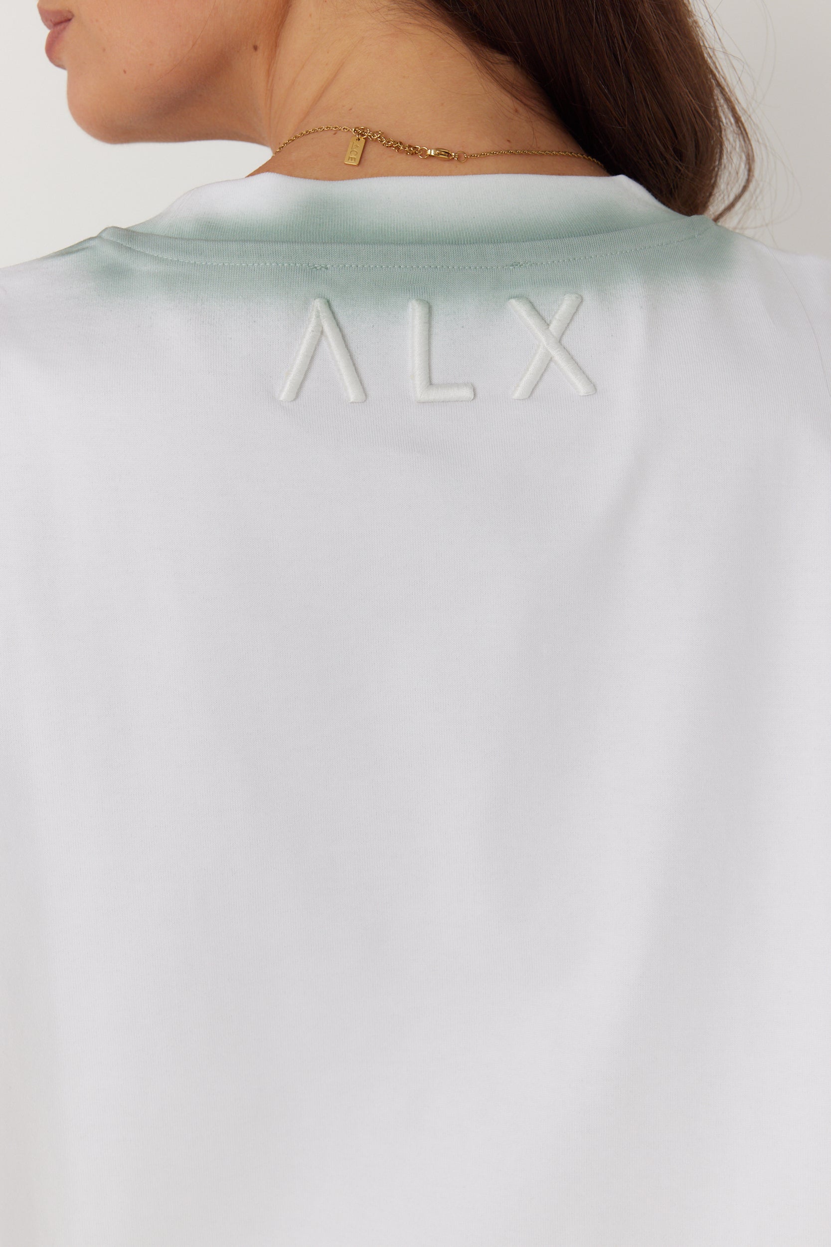 SPRAY T-Shirt White/Sage